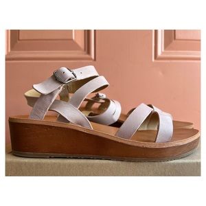 Lucky Brand • Ankle Strap Sandals • Light Pink • Size 7.5